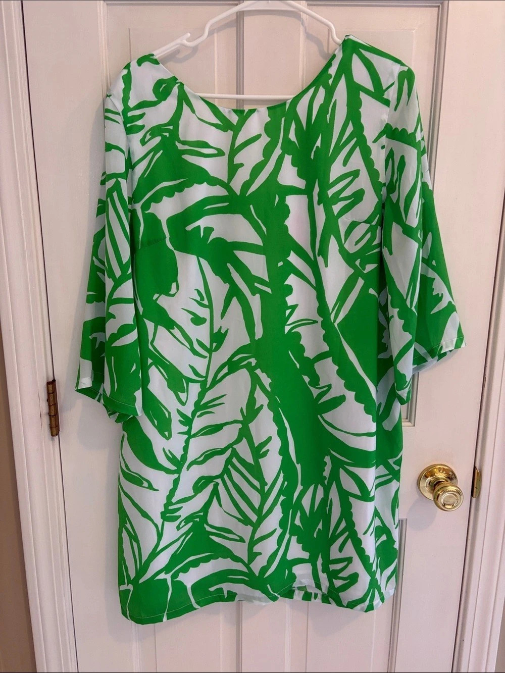 Lilly Pulitzer for target palm Mini Dress in Green & White Size Large
